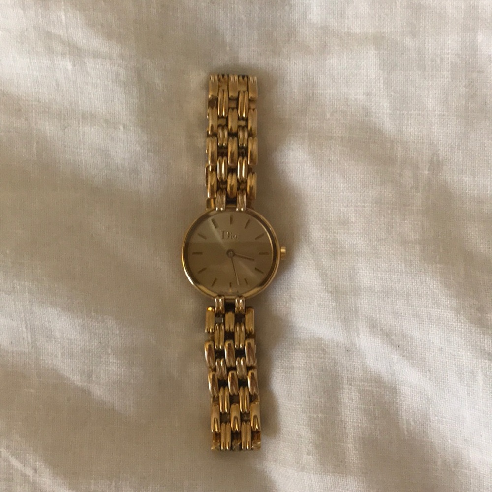 Dior gold watch